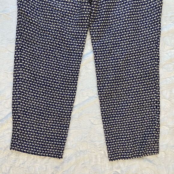 J.Crew Cafe Capri Purple Tweed Pant - Women’s 12 - Picture 6 of 8